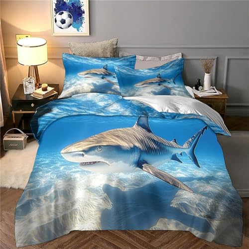 Housse de couette requin douce et hypoallergénique pour nuits sereines - 6