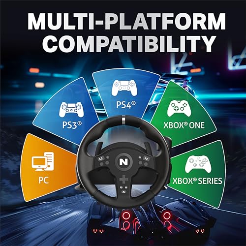 Nitho Drive Pro V200 Racing Wheel with Pedals and Shifter, 270° Gaming Steering Wheel for PC, PS4, Switch/Switch 2, Xbox Series X|S, Xbox One, for Car Race Sim Games - Thumbnail 6