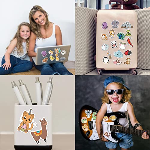 100Pcs Cute Animal Stickers For Kids Teens Adults, Waterproof Cartoon Stickers Decals For Laptop Water Bottle Phone Luggage (Cute Animal) #TOP6