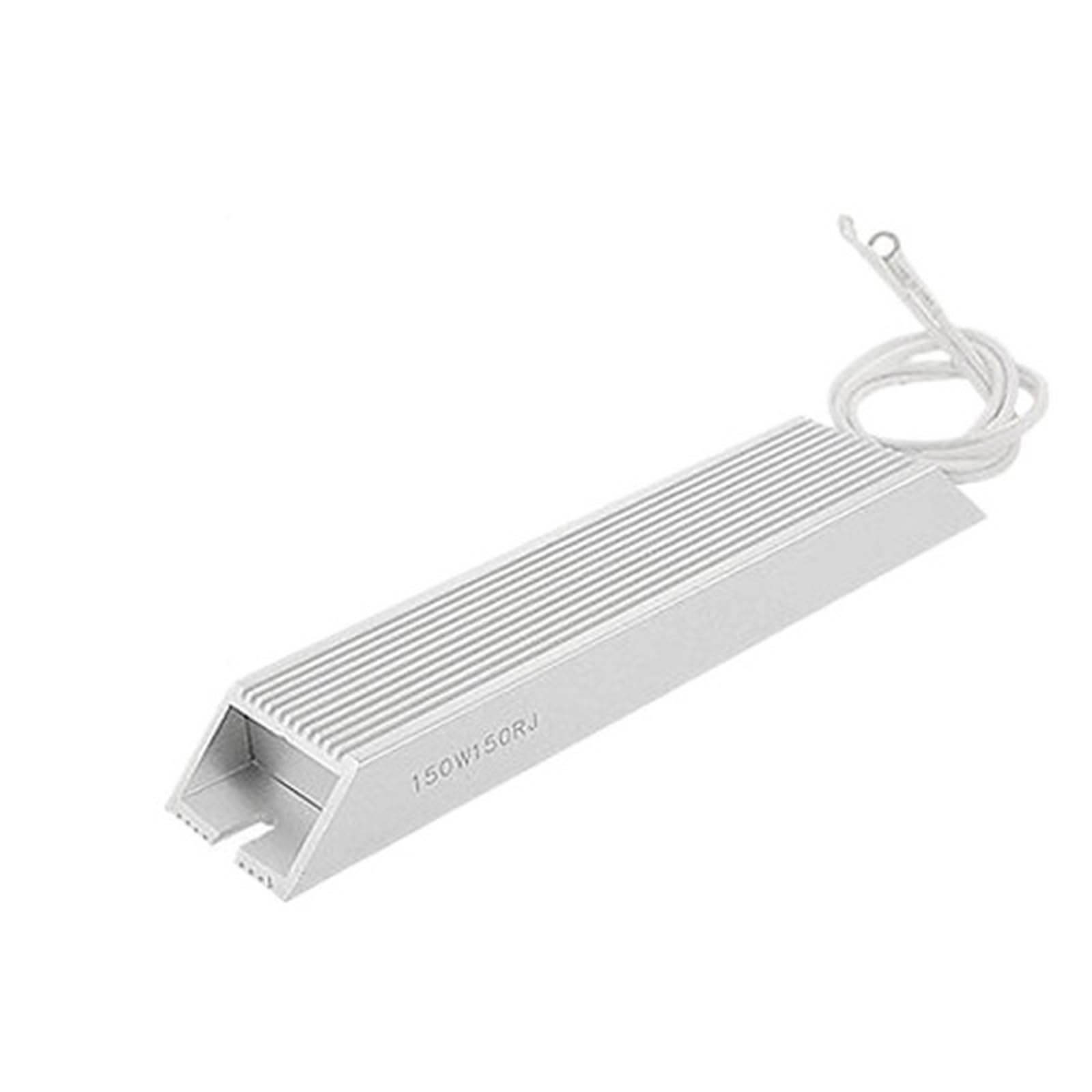 Aluminiumgehäuse Bremswiderstand RXLG 50/80/100/120/150/200/250 W 5/20/40/60/100/200 Ohm Lötfahnenanschluss Trapez-Drahtbremswiderstand mit Aluminiumgehäuse(1Piece 150W,30 Ohm)