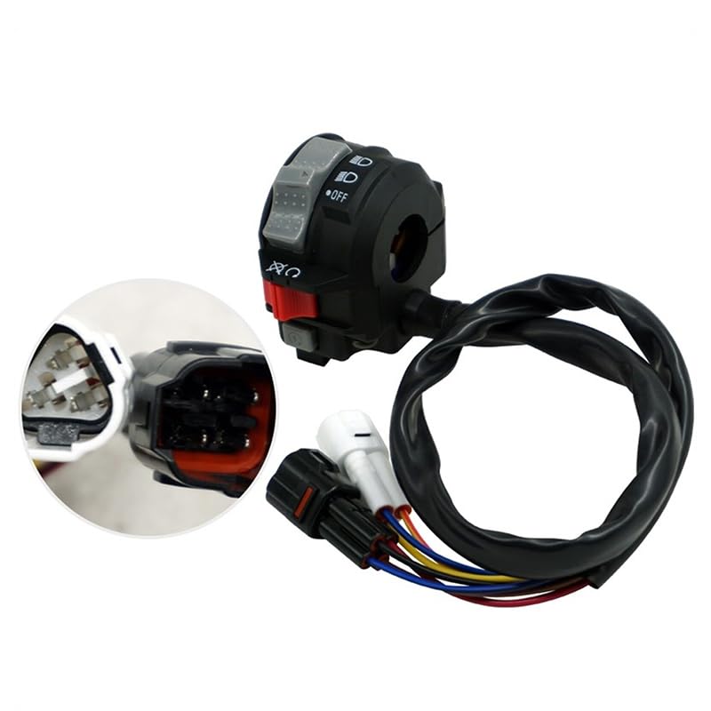 Left Handlebar Engine Start Run Off Headlight Switch Suitable for Yamaha Kodiak 450, Raptor 700, YFZ450R, YFZ450X - Replacement Part,1S3-83973-11-00,1S3-83973-10-00,1S3-83973-00-00