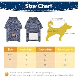 Knit Turtleneck Dog Sweater for Small Medium Large Dogs, Warm Puppy Clothes for Fall Winter, Cozy Sweatshirts Dog Coats