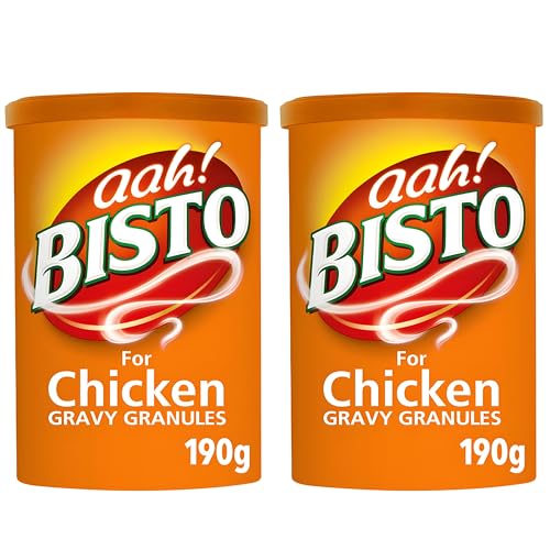 Bisto Chicken Gravy Granules 190g – Salsa Instantánea de Pollo – Gravy Inglesa Tradicional para Carnes y Asados - Pack Laborawi (2 x 190g)