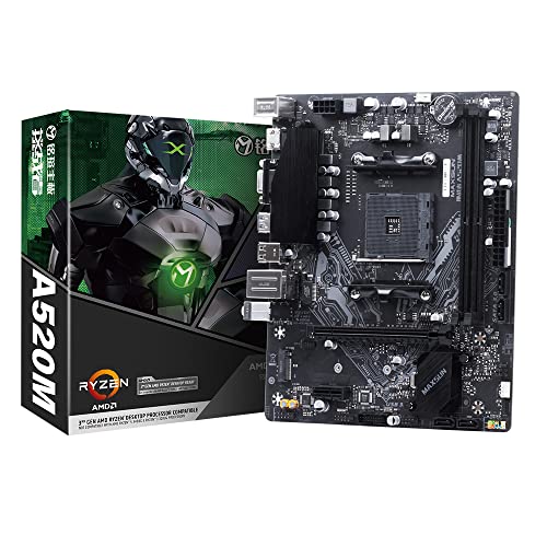 MSI A520M K, Placa Base Gaming, Socket AMD AM4, Compatible con Ryzen, DDR4, Chipset A520, MS Challenger