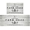 Farmhouse Kitchen Rugs and Mats Farmhouse Style Anti Fatigue Mats for Kitchen Floor Non Slip Kitchen Mat Farm House Waterproof Washable Rug Runner for Kitchen Laundry 17x30+17x47inch Farmhouse Kitchen Rugs and Mats Farmhouse Style Anti Fatigue Mats for Kitchen Floor Non Slip Kitchen Mat Farm House Waterproof Washable Rug Runner for Kitchen Laundry 17x30+17x47inch