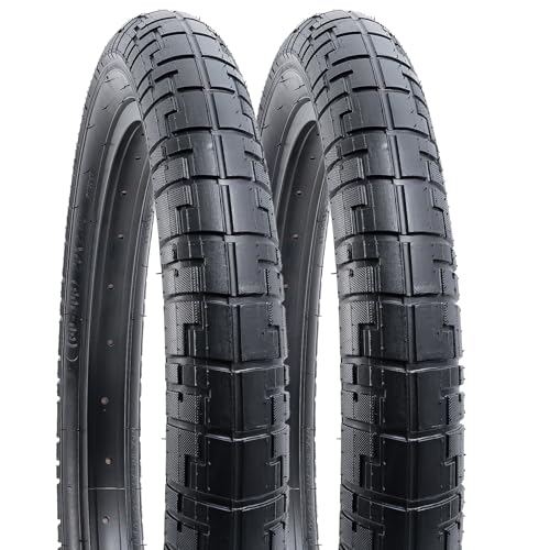 YunSCM 2本,20 2.40 タイヤ,20x2.40 自転車タイヤ,適用 20インチ 2.40 マウンテンバイク、クロスバイク,Y-001