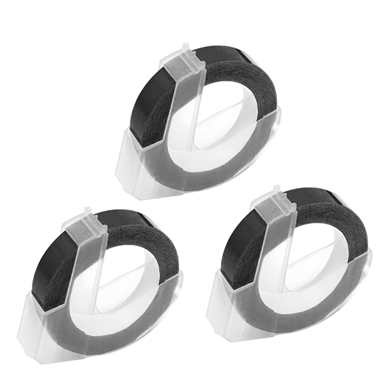 Amazon | ダイモ 用 9mm ブラック DM0903-B グロッシーラベル つやあり