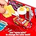 Mattel Disney and Pixar Cars Transforming Truck & Toy Car Playset, Color Changers Paint Shop Mack with Detachable Cab, Color Change Lightning McQueen & Accessories