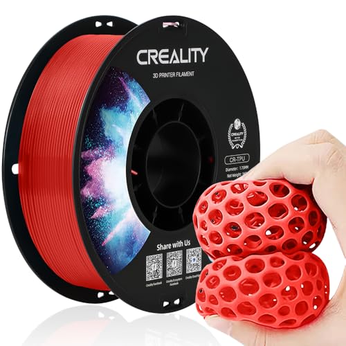 Reviews de Materiales de impresión 3D de filamento para comprar online. 41 Creality Oficial Flexible TPU Filamento para Impresora 3D, Material TPU para Impresión 3D 1.75mm 1kg, Precisión Dimensional +/- 0.03 mm, Dureza 95A Shore y Buen Rendimiento de...