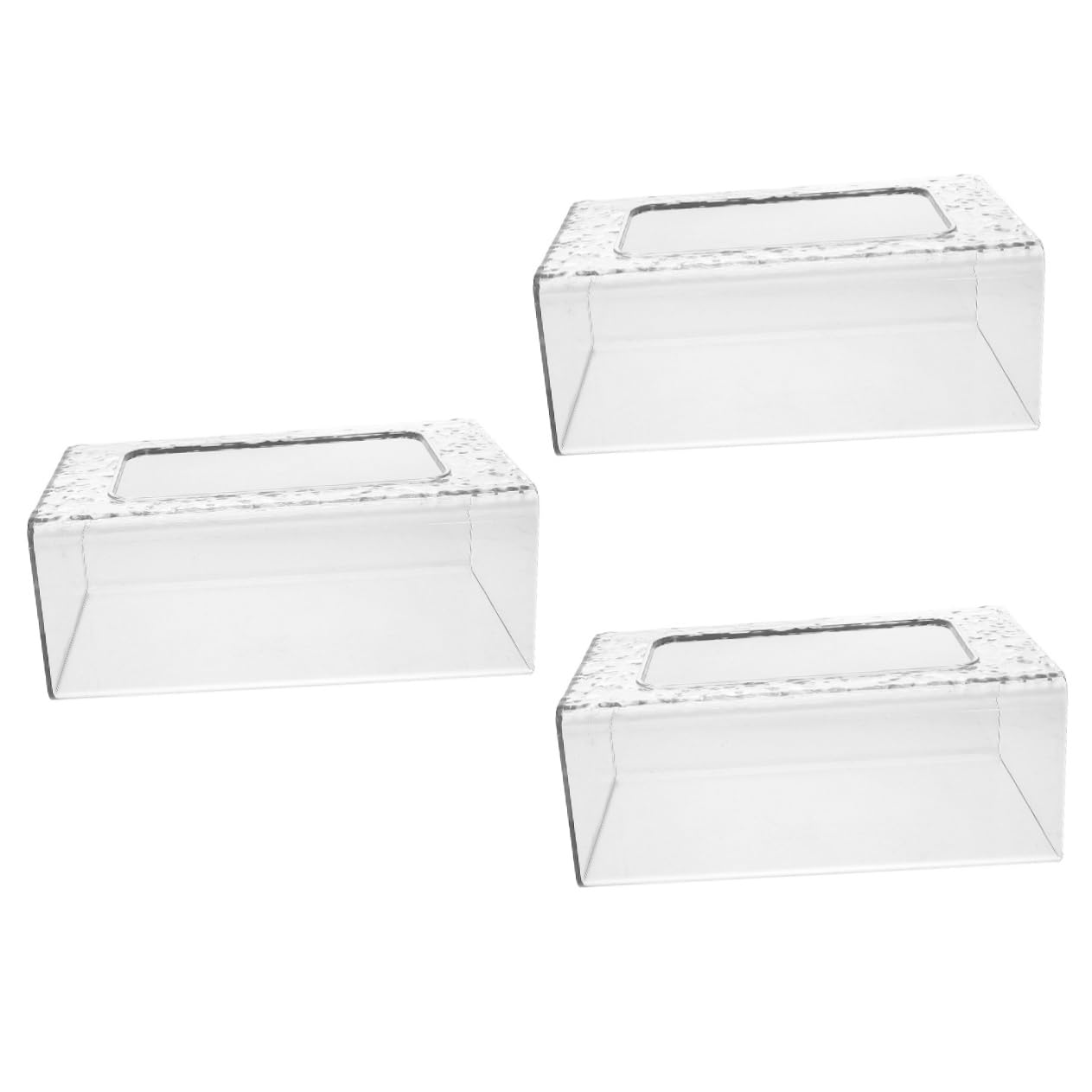 MAGICLULU 3Er-Box Taschentuchbox für die Wand über wischen Badezimmer Tissue Box Halter Wandmontage Tissue Box Halter tischdeckenklammern serviettenhalter Taschentuchboxen im Schlafzimmer
