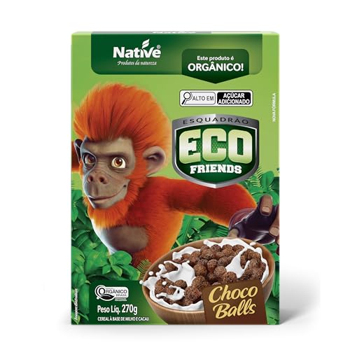 Native, Cereal Orgânico Eco Friends Choco Balls 270g