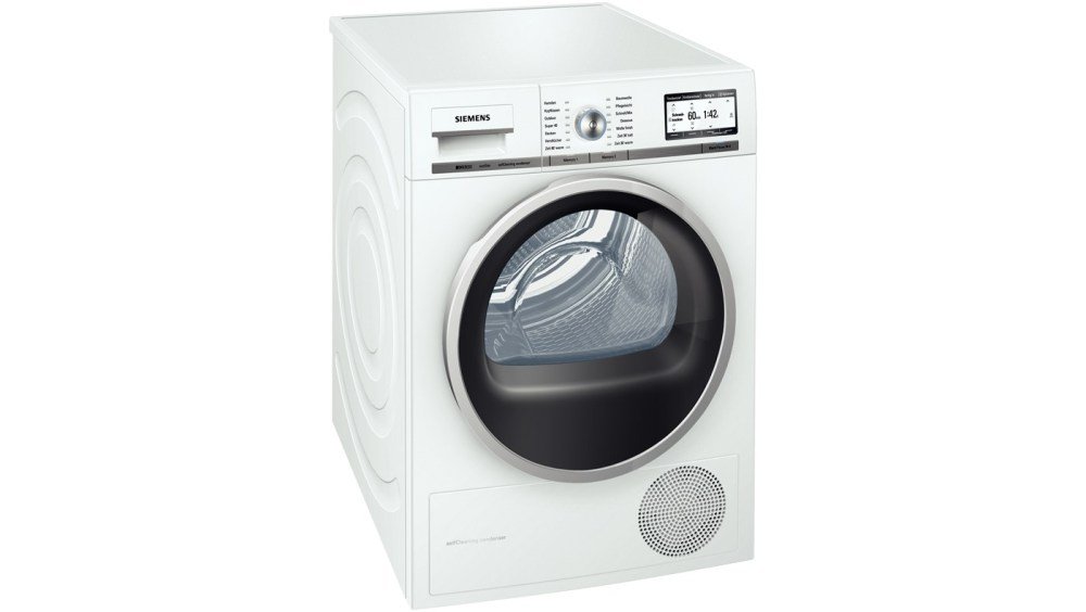 Siemens WT48Y7W1 Sèche-linge à pompe à chaleur/A+++ / 8 kg/blanc/condensateur autonettoyant/système de tambour Soft Dry/Eco Plus