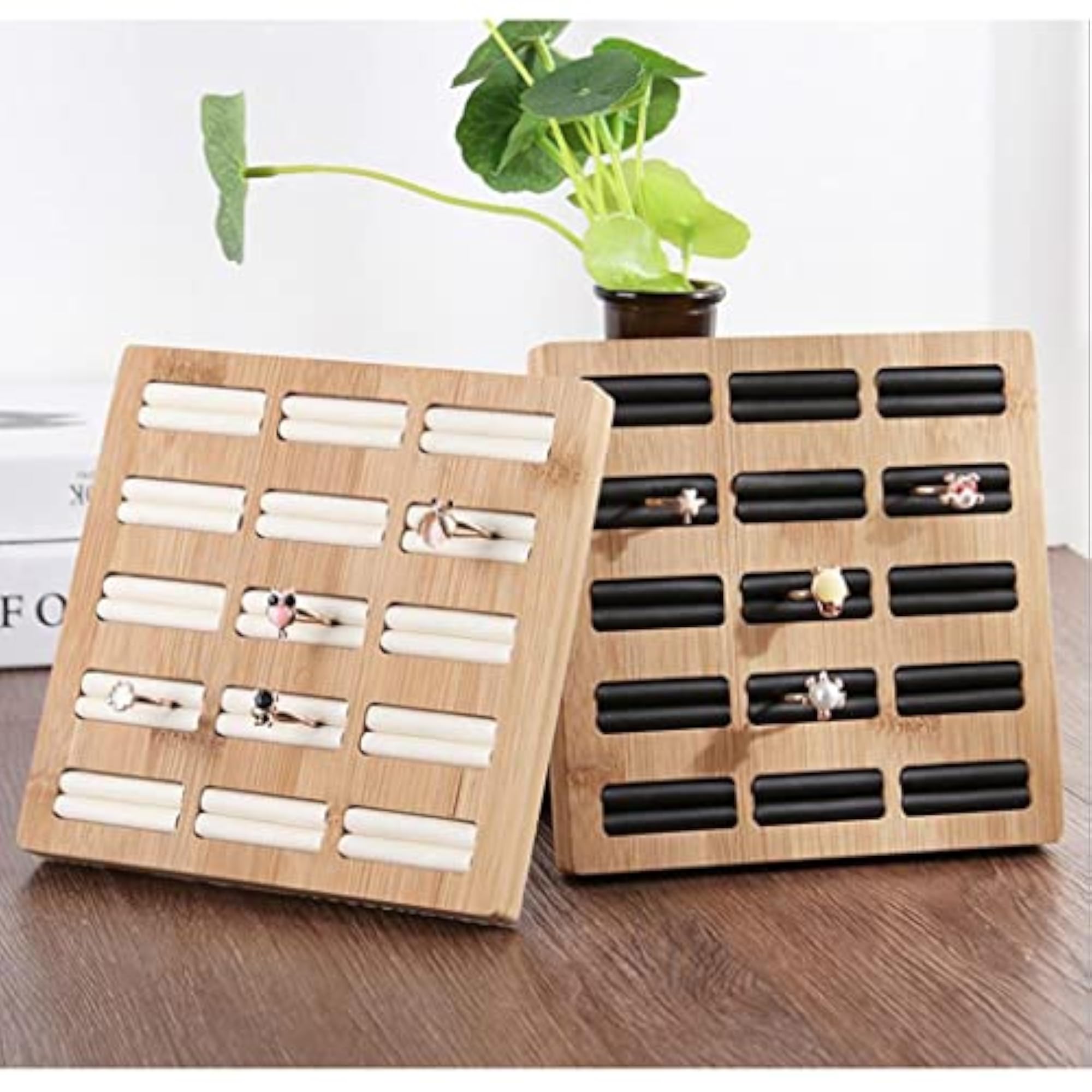 Ring Display Showcase with Insert Liner, Jewelry Organizer