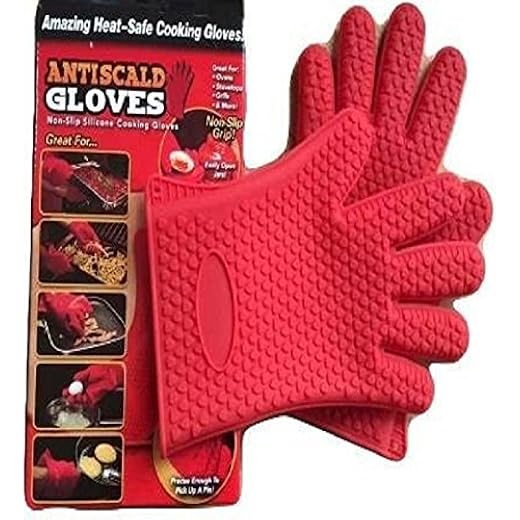 Heat Resistant Silicone Gloves - 1 Pair