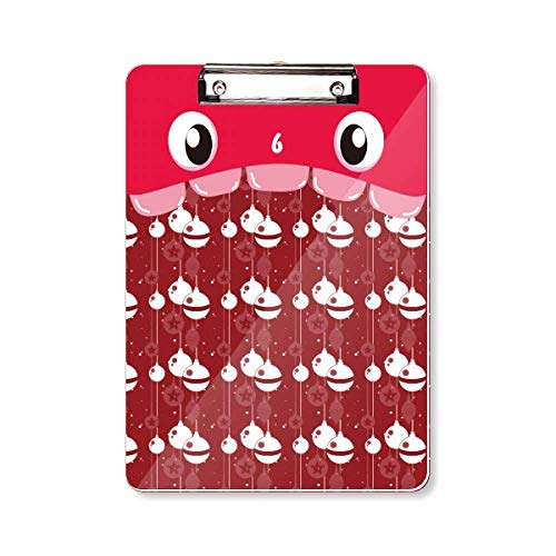 Porte-bloc rouge de qualité supérieure A4 au design artistique exclusif mas Blanc