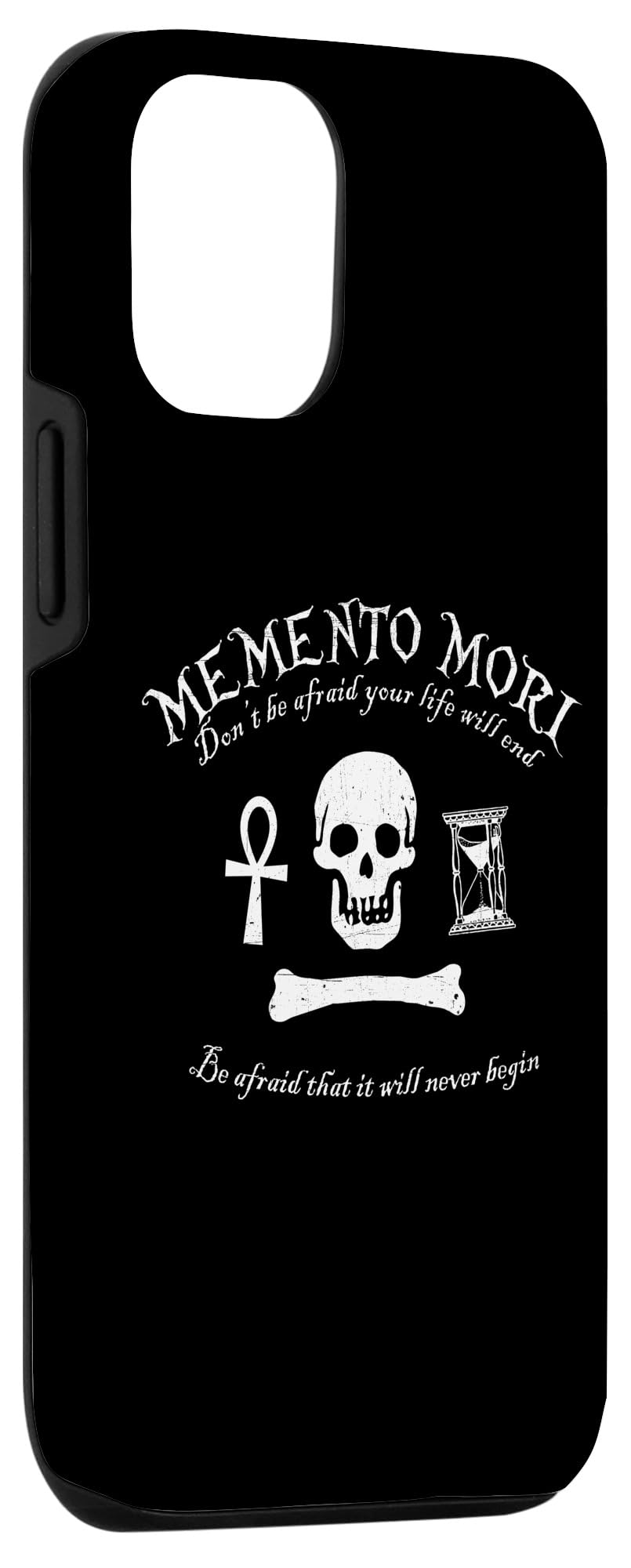 iPhone 13 MEMENTO MORI Remember You Must Die Dark Grim Bold Case - Image 3