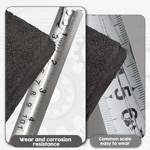 7.5M/25FT Bande de mesure Metric et Impériale, Acier inoxydable Mesure de ruban creux, anti-rouille résistant à la corrosion Waterproof for Lndustry Home Collection