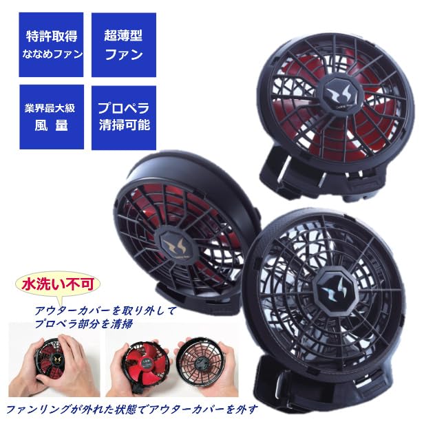 RD9291J ハイパワーファンユニット 12V Amazon | サンエス 空調風神服 日本製12V仕様リチウムイオン