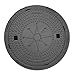 Produktbild HYDROTEC Schachtabdeckung Motiv Windrose Kompass