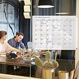 Operitacx 2pcs Clear Magnetic Planning Whiteboard for Wall Monthly Weekly Organizer Boards Easy to Clean Versatile Memo Board for Home Office for Kitchen Use - Image 3