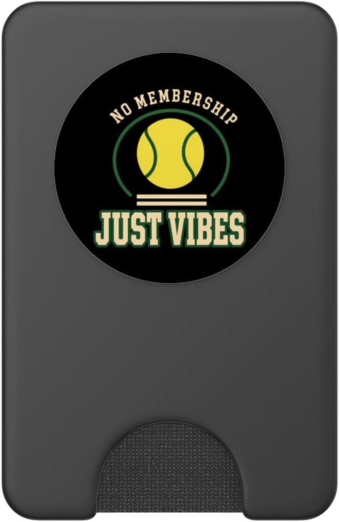Tennis Club Tenniscore No Membership Just Vibes Gift PopSockets PopWallet for MagSafe image 2