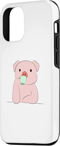 Miniatura 5 de Funda con cafeína cansada para iPhone 12 mini, café de cerdo cansado