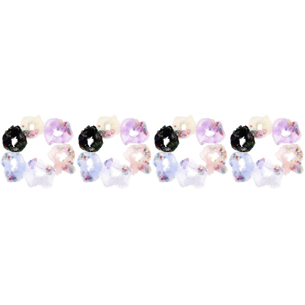 minkissy 24piezas Scrunchies De Cabello Coleteros Elásticos Para Accesorios Cabello