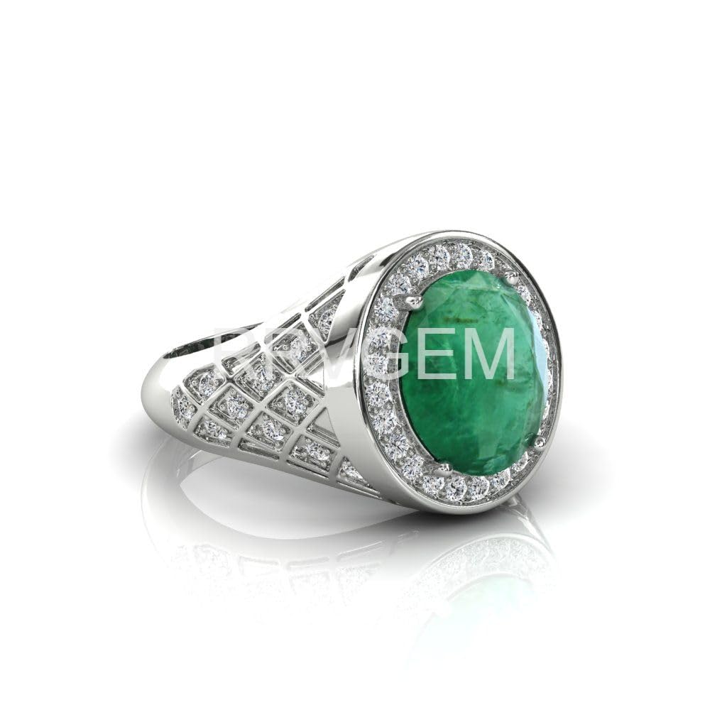 Bague émeraude faite main, le cadeau de collection idéal - 3