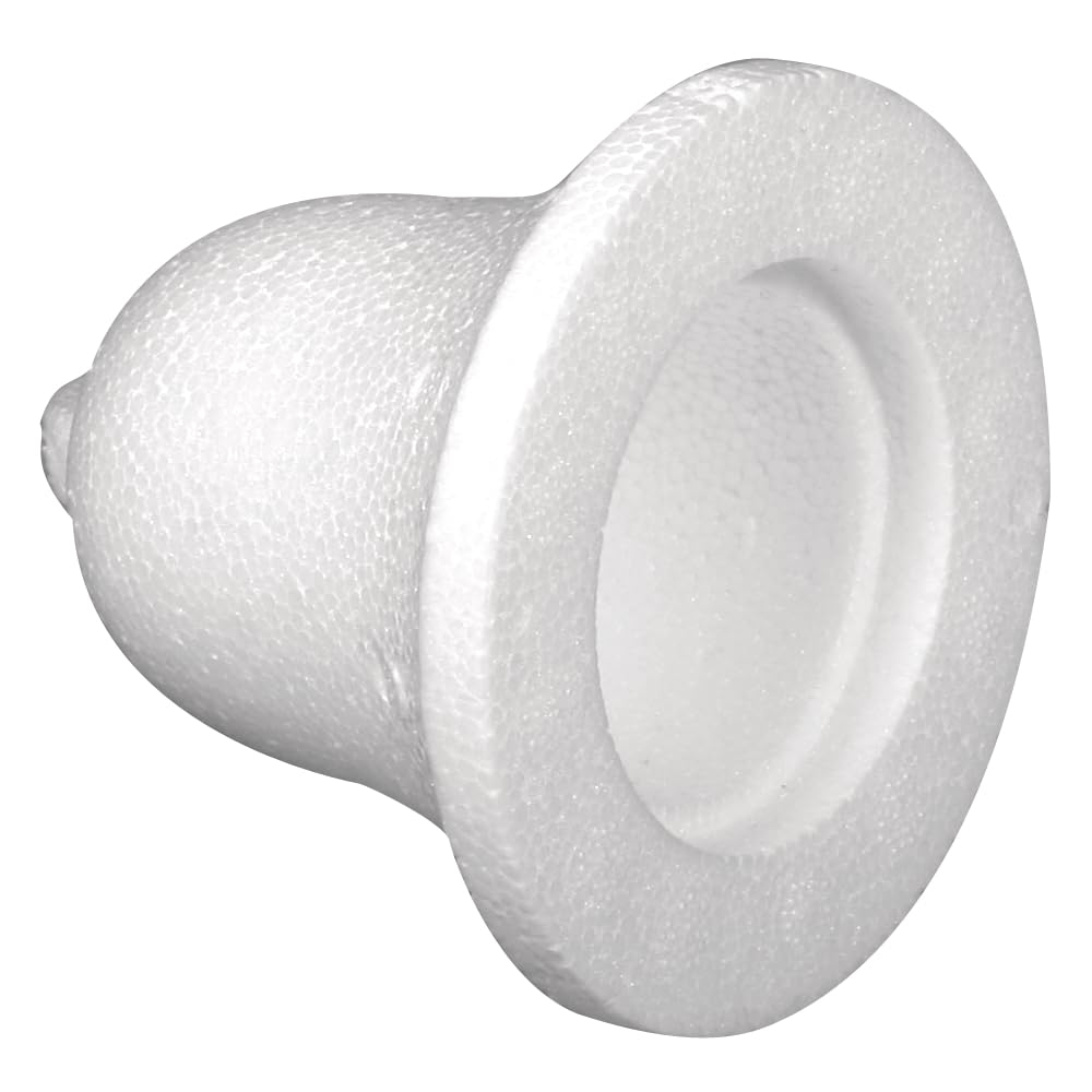 Polystyrene Bells, 21cm, Set of 1, White Styrofoam Foam for DIY Crafts, Christmas Tree Baubles, Hanging Pendants
