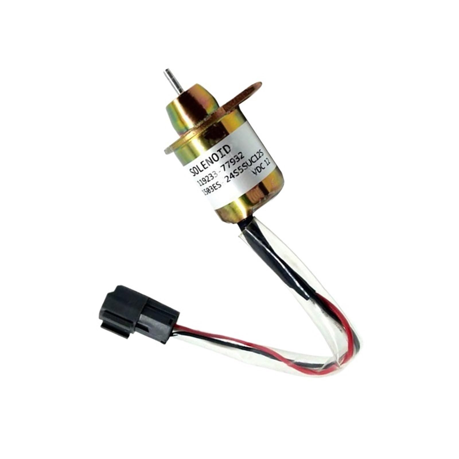 Wattsbvd One Color 119233-77932 1503Es-12S5suc12s Fuel Shutdown Solenoid Flameout Valve Compatible With Excavator R60-5 R60-7 R80-7