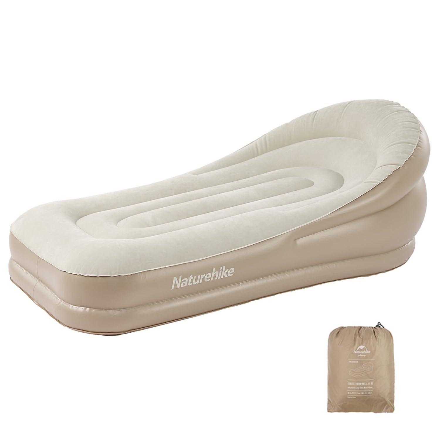 【開封・未使用品】電動ポンプ内蔵　インフレータブルソファ2人掛け Amazon.co.jp: Naturehike 公式 エアーマット 電動ポンプ内蔵