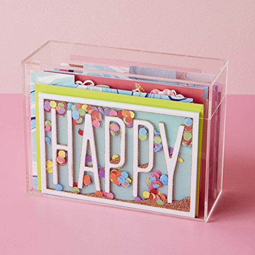 Hallmark Signature All Occasion Card Assortment With Lucite Card Organizer Box (6 Greeting Cards With Envelopes And 4 Blank Dividers) #TOP1