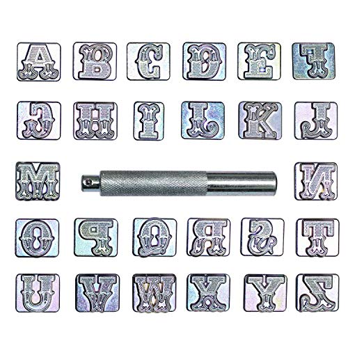 INNETOC 27 pcs 3/4″ 19mm A-Z Alphabet Letters and Pattern