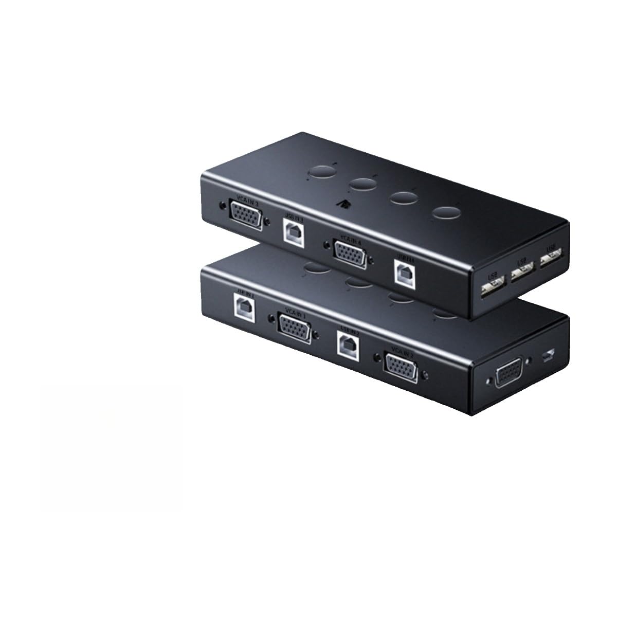 KVM Switch VGA Monitor Screen Sharing USB Conversion one to Two to Splitter in and Out(4x1 3 Port USB)-image-48