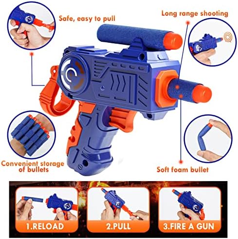 Lehoo Castle Electronic Target for Nerf Guns, Digital Auto Scoring Shooting Target with 4 Modes, Light and Sound Effect, Indoor Outdoor Shooting Game Toy for Kids Boys Girls