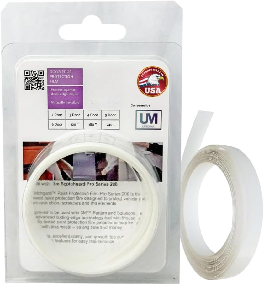 Door Edge Protector PRE-Cut Guard Scratch 3M Scotchgard Protection Film Clear Invisible Universal Car Truck (4 Doors)