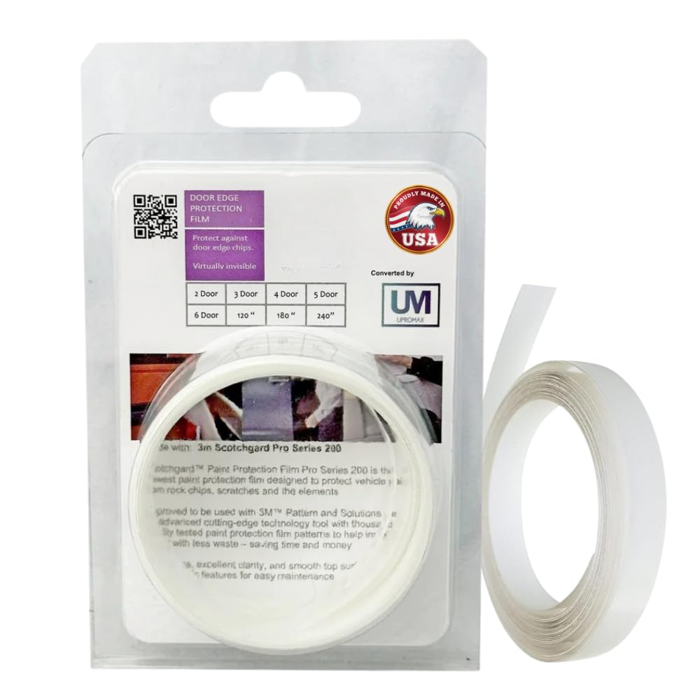 Door Edge PPF PRE-Cut Guard Scratch 3M Paint Protection Film Clear Invisible Universal Car Truck (Roll 0.4 Inch x 240 Inches)