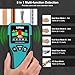 Kiprim Stud Finder Wall Scanner with LCD Display, 5-in-1 Electronic Stud Sensor for Wood, Metal, AC Live Wire Detection, 3 Depth Modes, Beep Warning, Wall Detector Tool WS01