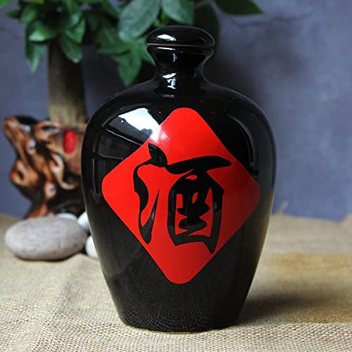 Dhdm Vintage Ceramics Hip Flask Classic Chinese Style Antique Hidden Personalized Gifts Home Garden (Size : 5000Ml) #TOP2