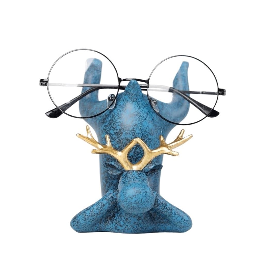 guiling-1986 Eyeglasses Display Rack Eyeglasses Display Rack Decorative Props Sunglasses Ornaments Storage Bracket for Entryway, Desk Organizer for Eyewear(Blue)