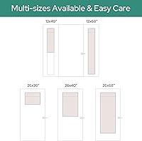 Vista 8 de HOMEIDEAS Cortinas opacas de lino con luz lateral para puerta delantera, cortinas de ventana de puerta lateral, ventana pequeña, decoración moderna