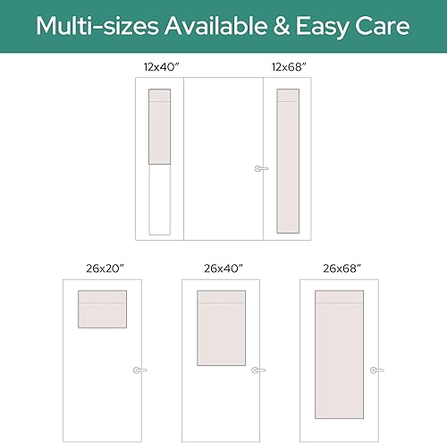 Miniatura 8 de HOMEIDEAS Cortinas opacas de lino gris claro, cortinas para puerta francesa, cortinas de ventana de puerta de privacidad, cubierta de ventana