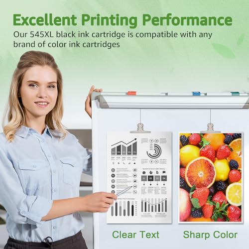 GREENSKY 545XL Black Ink Cartridge Replacement for Canon 545 Black Ink Cartridge PG545 XL PG545XL PG-545XL for Pixma TS3350 TS3150 TS3355 TS3450 TS3451 TS3452 MG3050 MG2550 MG2950 TR4650 (2 Black) - Image 4