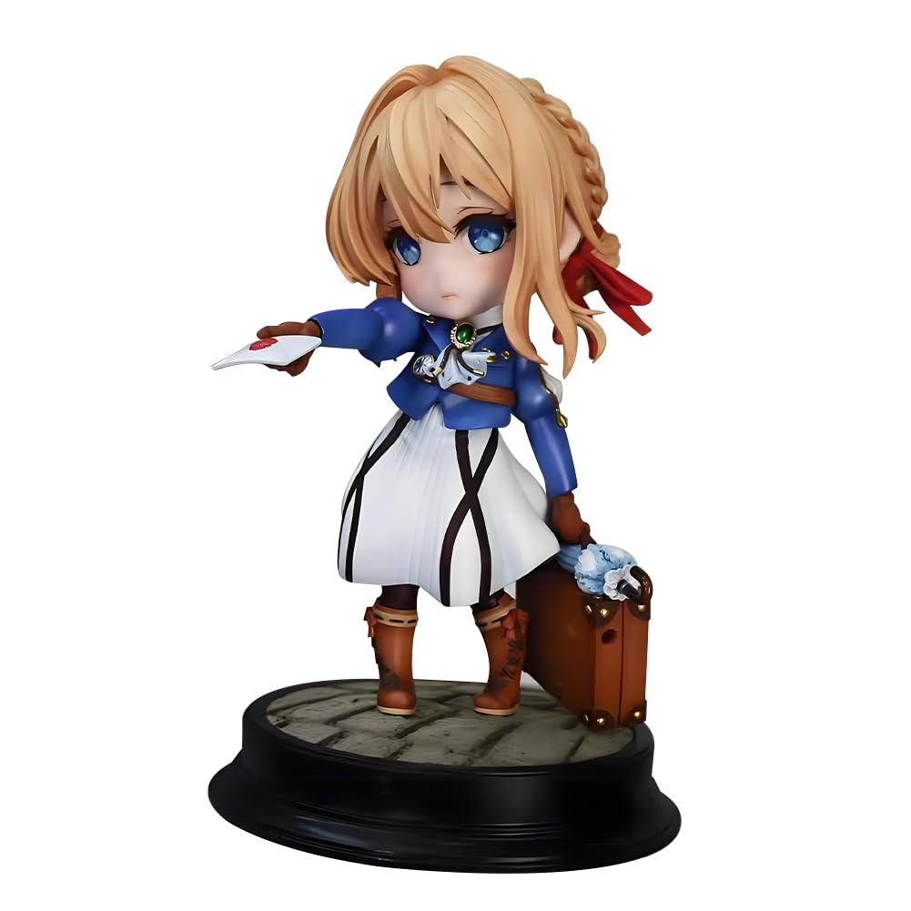 Tongyundacheng Violet Evergarden Anime Figure, 17.5cm Violet Evergarden Action Figure Standing Model PVC Character Statue Ornament Collectible Gifts