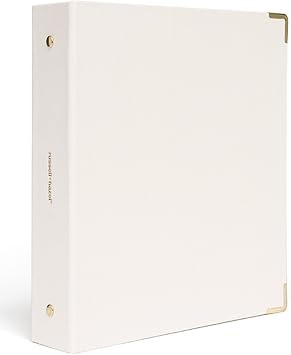 russell+hazel Pearl Bookcloth Mini 3 Ring Binder