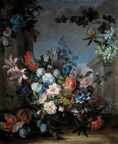 Lienzo decorativo de flores y frutas 60x90cm, cuadro vintage para dormitorio