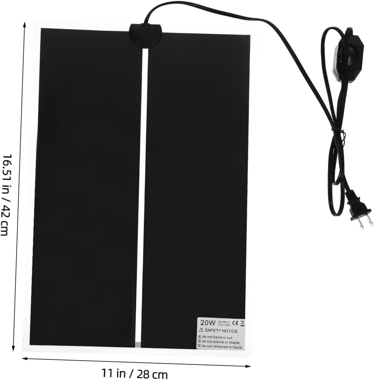 Small Pet Heating Pad Reptile Temperature Control 20w Power Overheat Protection for Safety