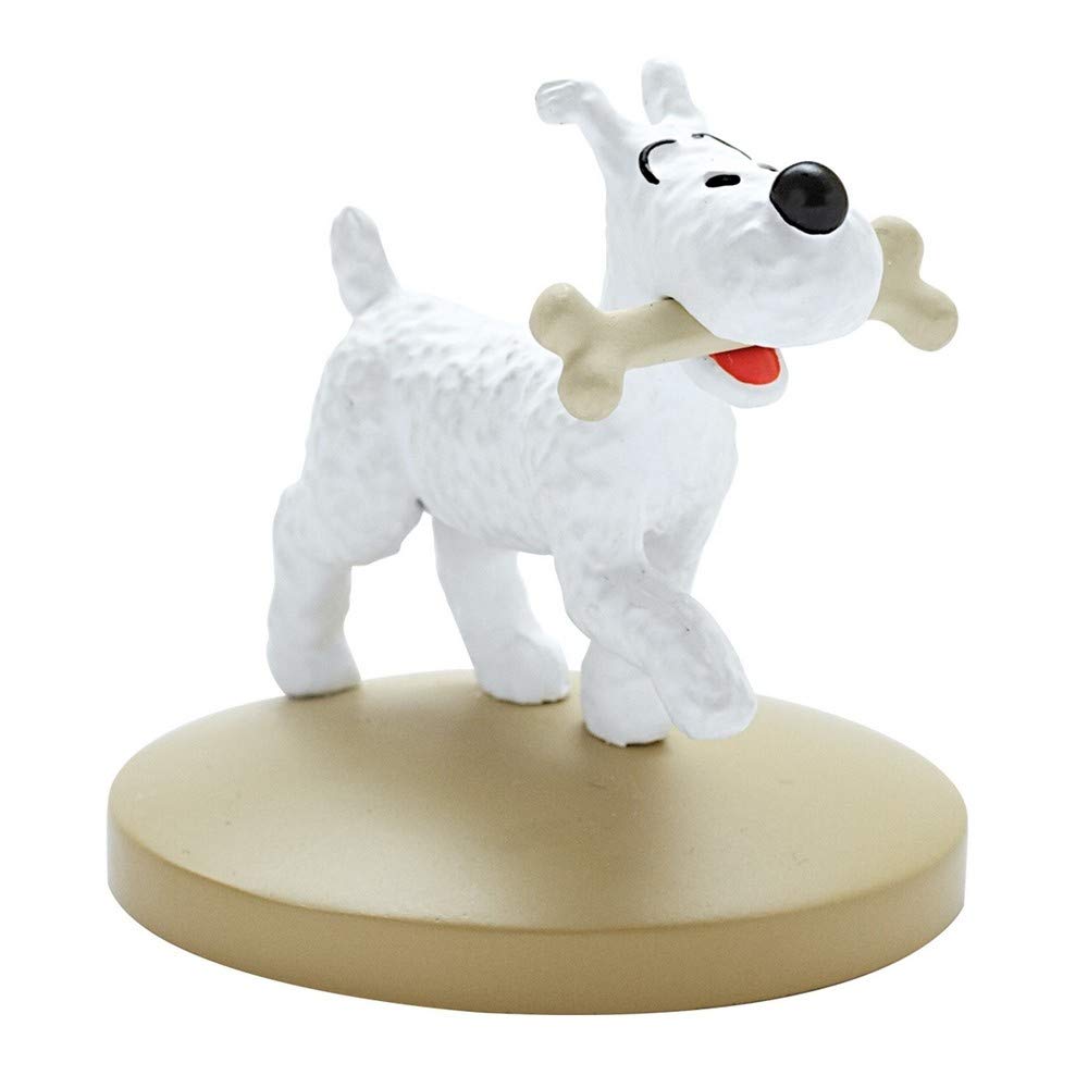 Figurine Tintin Milou avec son os Moulinsart 42222 statuette collection BD Hergé 2018