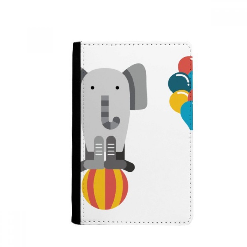 DIYthinker Amazing Funny Balloon Elephant Illustration Passport Holder Notecase Burse Wallet Cover Card Purse