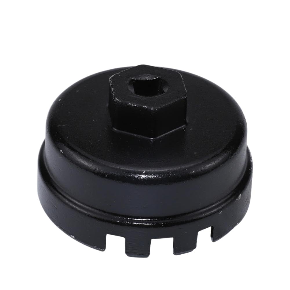 Mpbunjg 1Pc Black Oil Filter Wrench 64.5Mm 14 Flutes Compatible With Toyota Prius Matrix Sienna Avalon Ct200h(1Pc Black)
